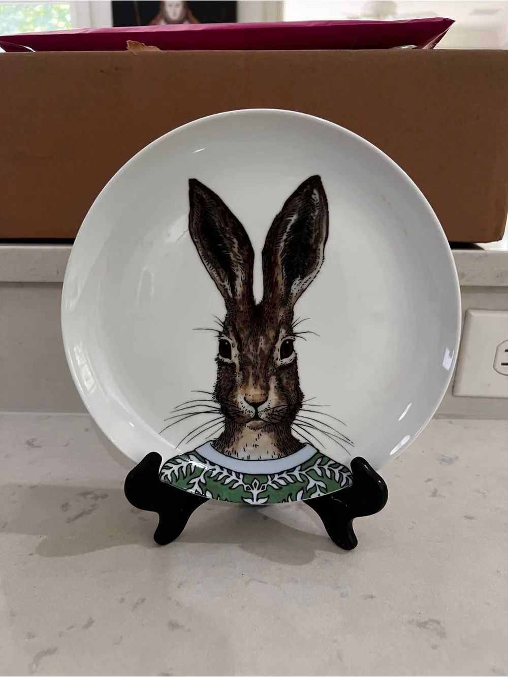 West Elm Dapper Animal Rabbit salad Plate